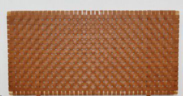 HEADBOARD UNISON TEAK/LEATHER BROWN 190X5X60