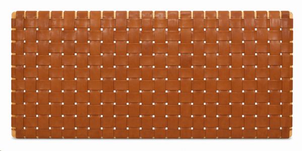 LEATHER BROWN HEADBOARD KING 190X5X60