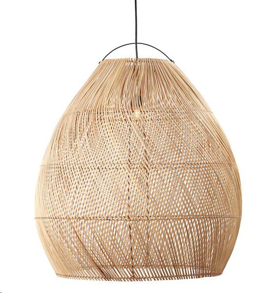 LIGHT PENDANT RATTAN COCONUT NAT L 60X60X60