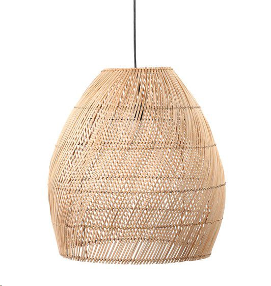 LIGHT PENDANT RATTAN COCONUT NAT S 45X45X45