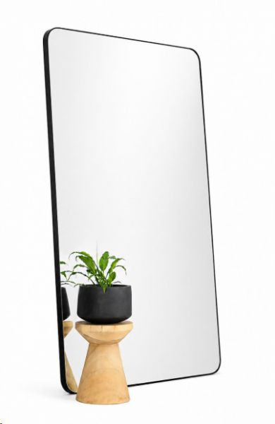 MIRROR BLACK STEEL 195X123