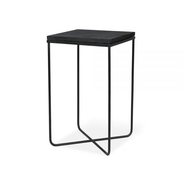 TABLE SIDE LAVA STONE 35X35X60