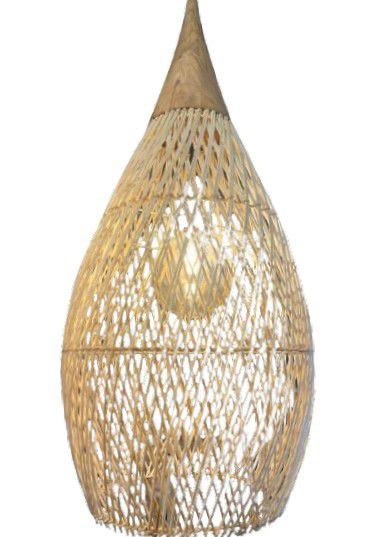 LIGHT PENDANT RATTAN CARMELLA NAT S 46 H X 24 DIA
