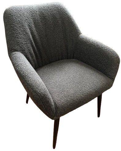 CHAIR LEISURE CHARCOAL 17 - 42X78X64