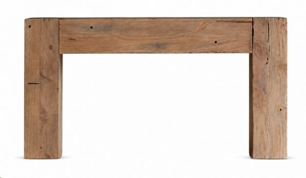 CONSOLE TABLE RAW WOOD DOVETAIL 150X35X80