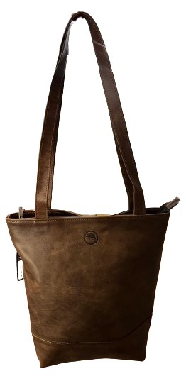 BAG LEATHER TOTE CHOCOLATE SMALL