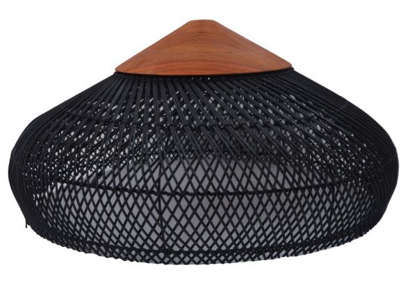 LIGHT PENDANT RATTAN MAURINE BLACK 67X67X33