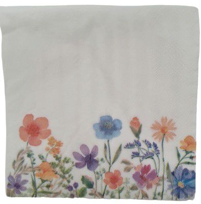 SERVIETTE BLOOMING FLOWERS 20'S