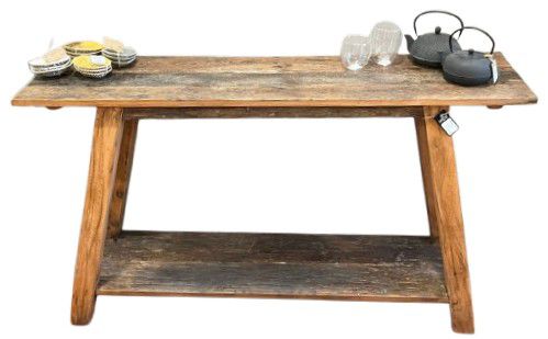 TABLE CONSOLE WOOD 140X35X83