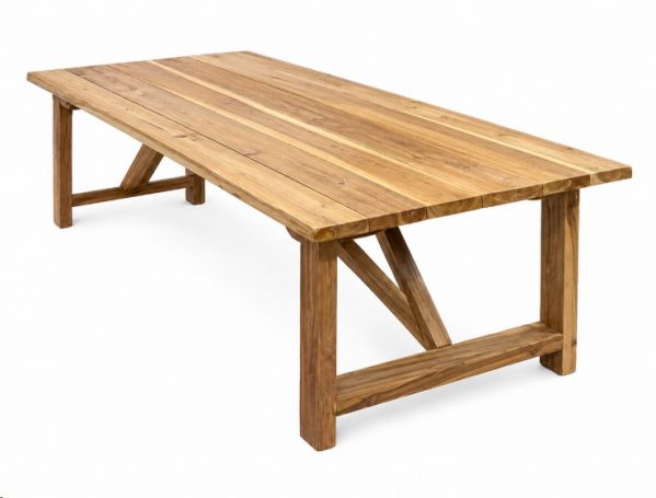 RUSSEL DINING TABLE RECLAIMED TEAK 2.4X1m