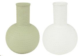 VASE TERRACOTTA ROUND BLACK 17X17X24