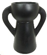 POT TERRACOTTA HANDLE BLACK 29X33