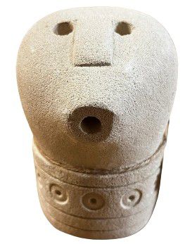 STATUE PRIMTIVE STONE NAT 8X8X11
