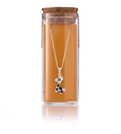 NECKLACE GIRAFFE ENAMEL SPOTS