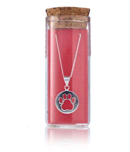 NECKLACE PAW PRINT DISC