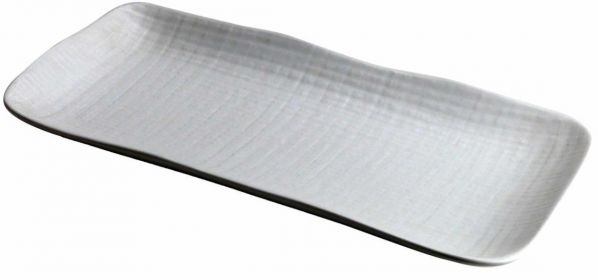 PLATTER RECT LINEN WHITE 33.5X15.5