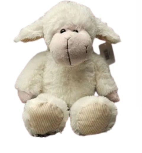TOY LAMB SITTING SNUGGLE 25CM