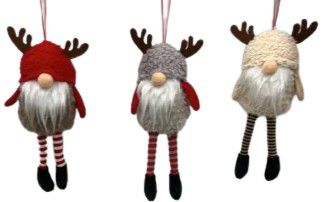 XMAS DECORATION GNOMES 19CM