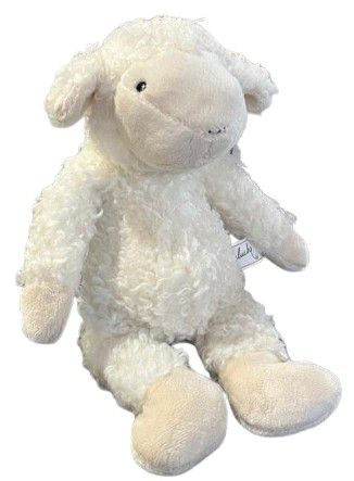 TOY LAMB SITTING WHITE 30CM