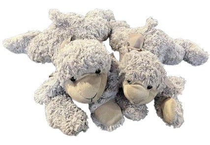 TOY LAMB LYING SMALL GREY 25CM