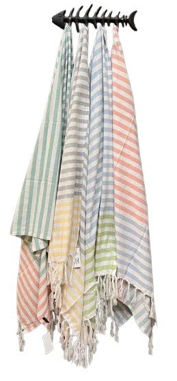 TOWEL BEACH WRAP BLUE & PINK