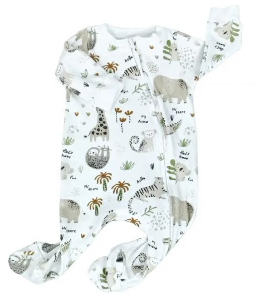 BABY ROMPER FOOTY HI THERE WHITE 0-3M
