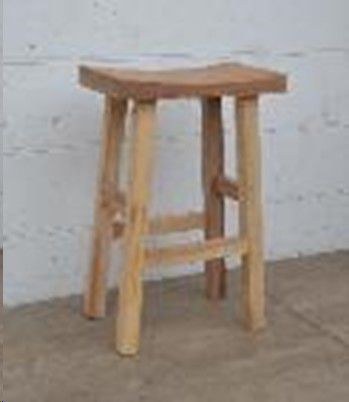 STOOL WOODEN BAR 28X45X68