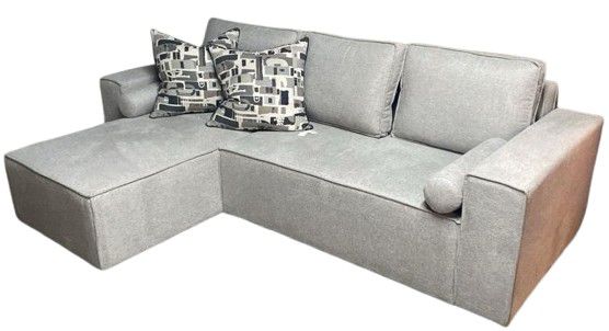 SOFA 3 SEATER SLEEPER LIGHT GREY 2.48M