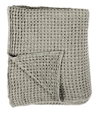 THROW DOUBLE LAYER WAFFLE SAGE SK & K