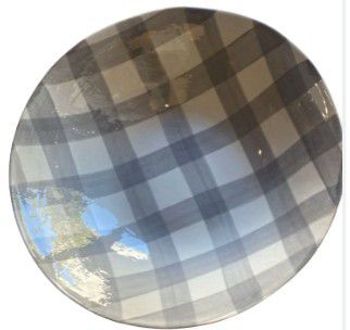 WONKI BOWL GINHAM L W/GREY