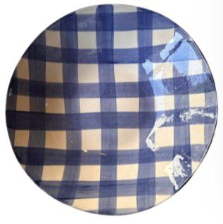 WONKI BOWL GINGHAM L BLUE
