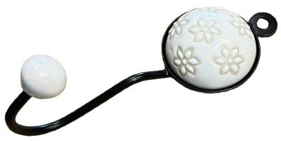 HOOK 6 WHITE FLOWER ROUND LARGE