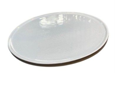 PLATE DIANA 29.5 DIA BLACK CLAY & WHITE GLAZE