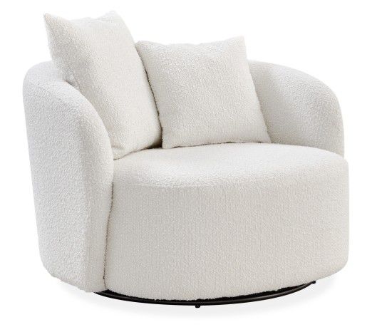 CHAIR SWIVEL LARGE WHITE 01