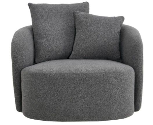 CHAIR SWIVEL LARGE CHARCOAL 17