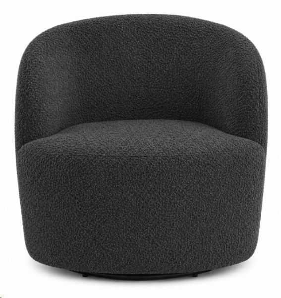 DOLOMITE CHARCOAL SWIVEL CHAIR SMALL