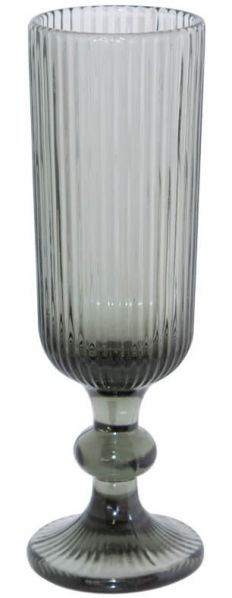 GLASS DIVA FLUTE GREY 150ML