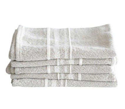TOWEL SMALL CONTEMP STONE W/NATURAL STRIPES