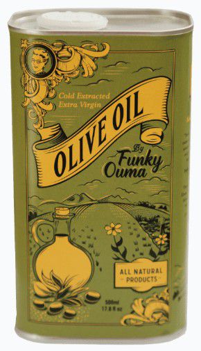 OIL OLIVE FUNKY OUMA TIN 500ML