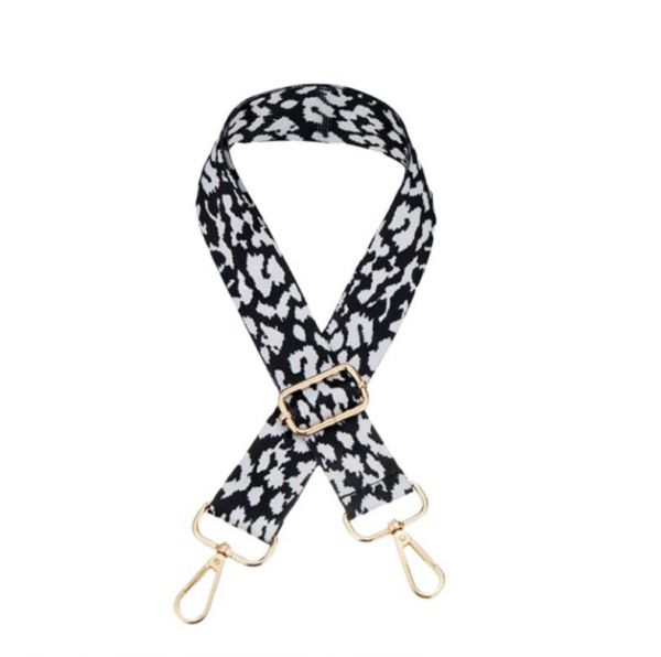 STRAP BAG LEOPARD BLACK & GOLD