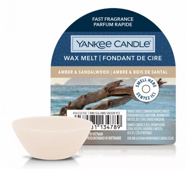 WAX MELT TART AMBER & SANDALWOOD