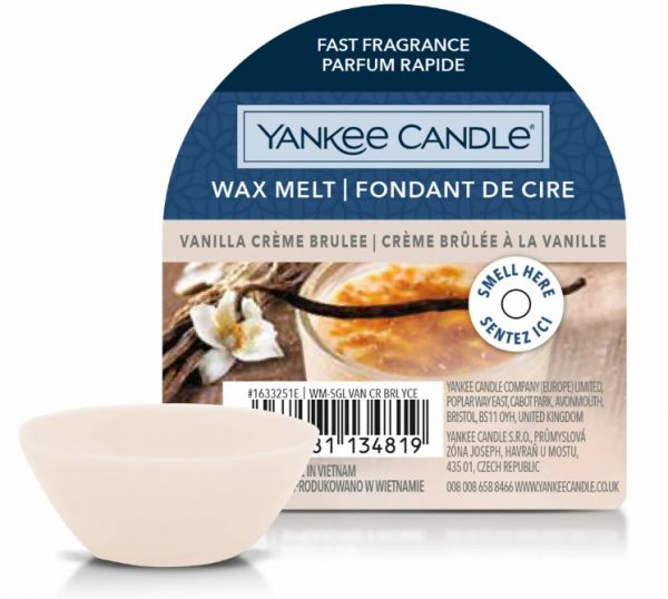 WAX MELT TART VANILLA CREME BRULEE