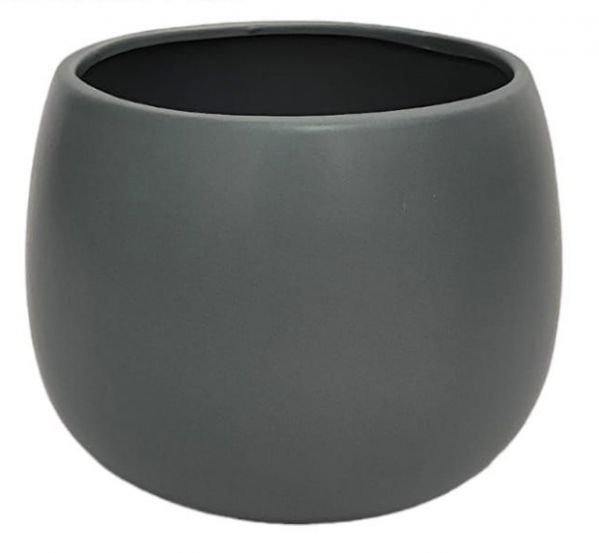 PLANTER ROUND GRAY MATT