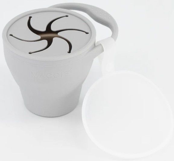 BABY SNACK CUP SILICON GREY