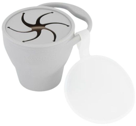 BABY SNACK CUP SILICON GREY