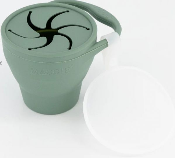 BABY SNACK CUP SILICON SAGE GREEN