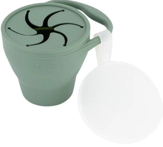 BABY SNACK CUP SILICON SAGE GREEN