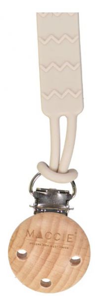 BABY DUMMY CLIP SILICONE IVORY