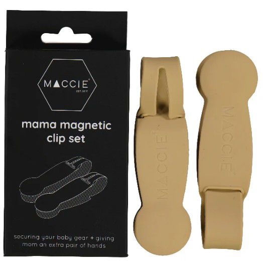 BABY MAMA CLIPS MAGNETIC SET OF 2 CARAMEL