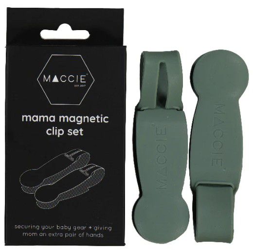 BABY MAMA CLIPS MAGNETIC SET OF 2 SAGE GREEN